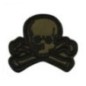 Nášivka textilná M-Tac Old Skull - olivová-čierna