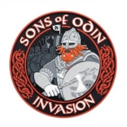 Nášivka M-Tac Sons of Odin 3D - červená-čierna