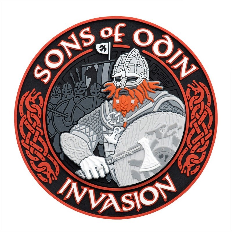 Nášivka M-Tac Sons of Odin 3D - červená-čierna Nášivka M-Tac Sons of Odin 3D - červená-čierna