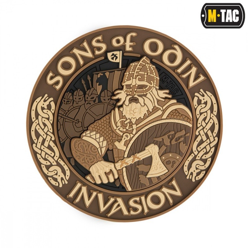 Nášivka M-Tac Sons of Odin 3D - hnedá-desert Nášivka M-Tac Sons of Odin 3D - hnedá-desert