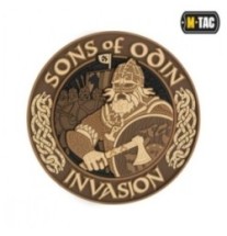 Nášivka M-Tac Sons of Odin 3D - hnedá-desert