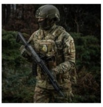 Nášivka M-Tac M67 3D 3 - coyote-strieborná
