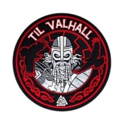 Nášivka M-Tac Til Valhall 3D - červená-čierna