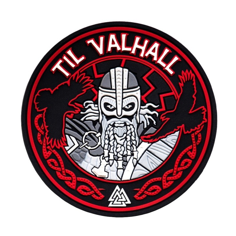 Nášivka M-Tac Til Valhall 3D - červená-čierna Nášivka M-Tac Til Valhall 3D - červená-čierna
