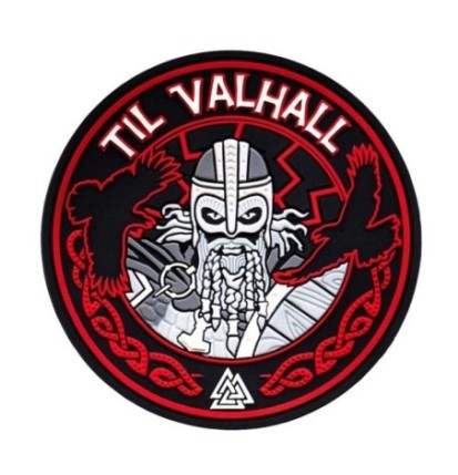 Nášivka M-Tac Til Valhall 3D - červená-čierna