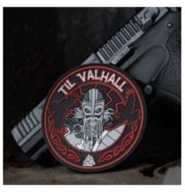 Nášivka M-Tac Til Valhall 3D - červená-čierna