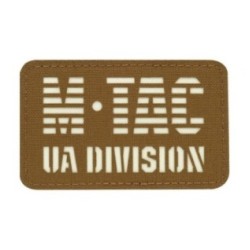 Nášivka M-Tac UA Division Laser Cut Glow - coyote