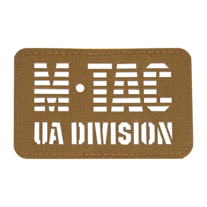 Nášivka M-Tac UA Division Laser Cut - coyote Nášivka M-Tac UA Division Laser Cut - coyote