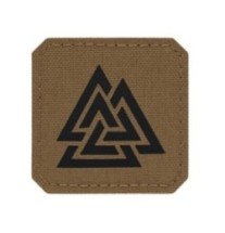 Nášivka M-Tac Valknutý Laser Cut - coyote-čierna