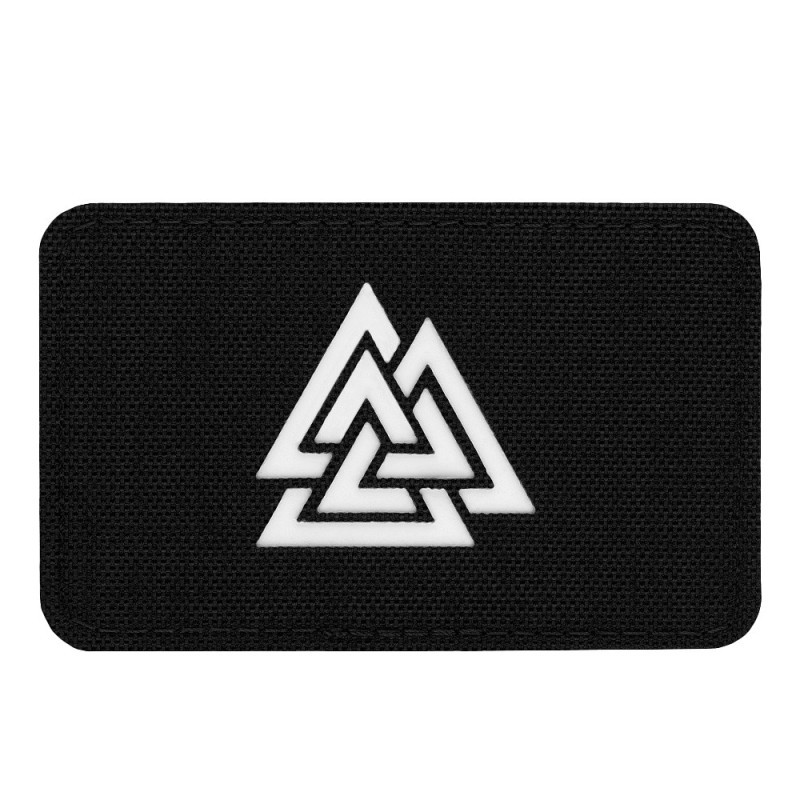 Nášivka M-Tac Valknut Horizontal Laser Cut Glow - čierna-biela Nášivka M-Tac Valknut Horizontal Laser Cut Glow - čierna-biela