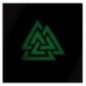 Nášivka M-Tac Valknut Horizontal Laser Cut Glow - čierna-biela Nášivka M-Tac Valknut Horizontal Laser Cut Glow - čierna-biela