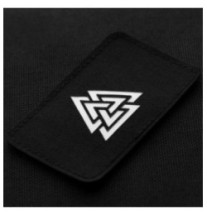 Nášivka M-Tac Valknut Horizontal Laser Cut Glow - čierna-biela