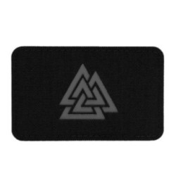 Nášivka M-Tac Valknut Horizontal Laser Cut - čierna-sivá