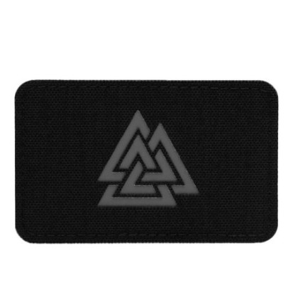 Nášivka M-Tac Valknut Horizontal Laser Cut - čierna-sivá