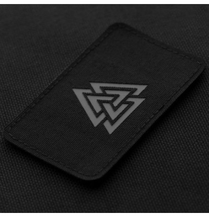 Nášivka M-Tac Valknut Horizontal Laser Cut - čierna-sivá