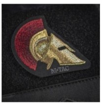 Nášivka M-Tac Spartan Helmet Emb - čierna-farebná