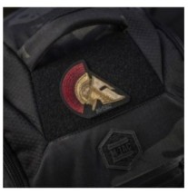 Nášivka M-Tac Spartan Helmet Emb - čierna-farebná
