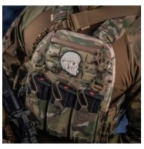 Nášivka M-Tac Operator 3D - biela