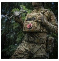 Nášivka M-Tac Way of The Samurai 3D - červená-biela