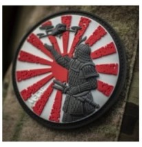 Nášivka M-Tac Way of The Samurai 3D - červená-biela