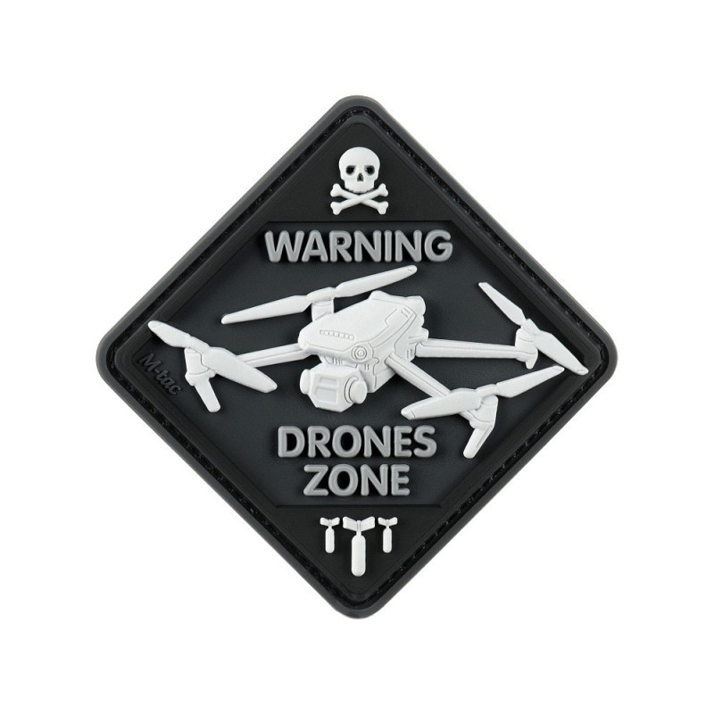 Nášivka M-Tac Drone Zone 3D - čierna-biela Nášivka M-Tac Drone Zone 3D - čierna-biela
