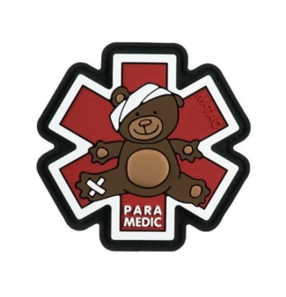 Nášivka M-Tac Paramedic Ursus - červená-hnedá