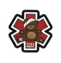 Nášivka M-Tac Paramedic Ursus - červená-hnedá