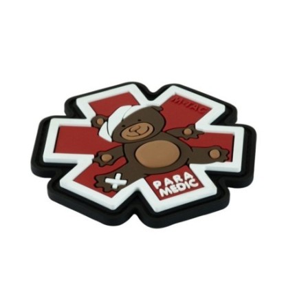 Nášivka M-Tac Paramedic Ursus - červená-hnedá