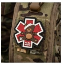 Nášivka M-Tac Paramedic Ursus - červená-hnedá