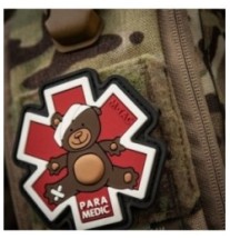 Nášivka M-Tac Paramedic Ursus - červená-hnedá