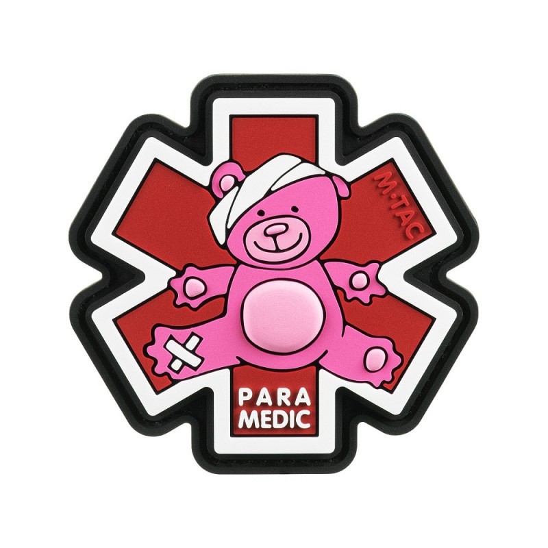 Nášivka M-Tac Paramedic Ursus - červená-ružová Nášivka M-Tac Paramedic Ursus - červená-ružová