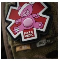 Nášivka M-Tac Paramedic Ursus - červená-ružová