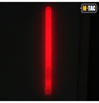 Svietiaca tyčinka M-Tac Light Glow Stick 15 cm - červená