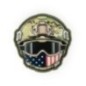 Nášivka helma M-Tac Emoji USA 1 - multicam