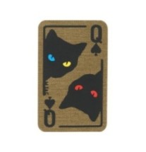 Nášivka M-Tac Queen of Spades - coyote