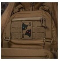 Nášivka M-Tac Queen of Spades - coyote