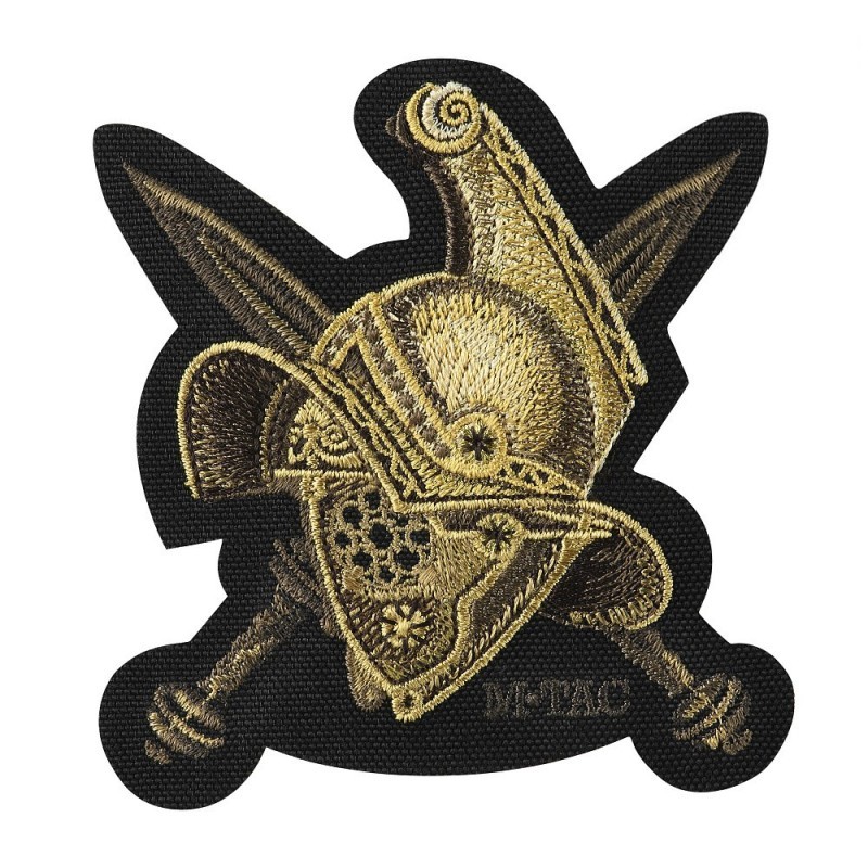 Nášivka M-Tac Gladiator Helmet - čierna-zlatá Nášivka M-Tac Gladiator Helmet - čierna-zlatá