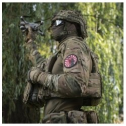 Nášivka M-Tac Way of The Samurai - červená-čierna