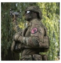 Nášivka M-Tac Way of The Samurai - červená-čierna