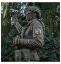 Nášivka M-Tac Way of The Samurai - olivová