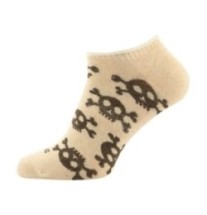 Ľahké letné ponožky M-Tac Pirate Skull Lower - béžové, 43-46