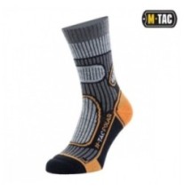 Ponožky M-Tac Polar Merino 40 % - sivé-oranžové, 35-38