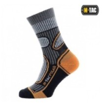 Ponožky M-Tac Polar Merino 40 % - sivé-oranžové, 35-38