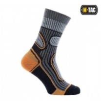 Ponožky M-Tac Polar Merino 40 % - sivé-oranžové, 35-38