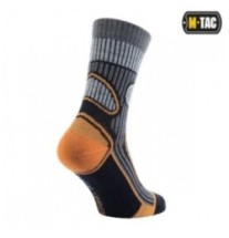 Ponožky M-Tac Polar Merino 40 % - sivé-oranžové, 35-38