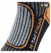 Ponožky M-Tac Polar Merino 40 % - sivé-oranžové, 35-38