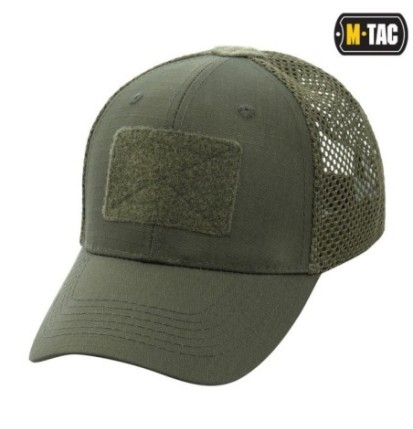Šiltovka M-Tac Mesh Flex Ripstop Baseball Velcro - olivová, S/M