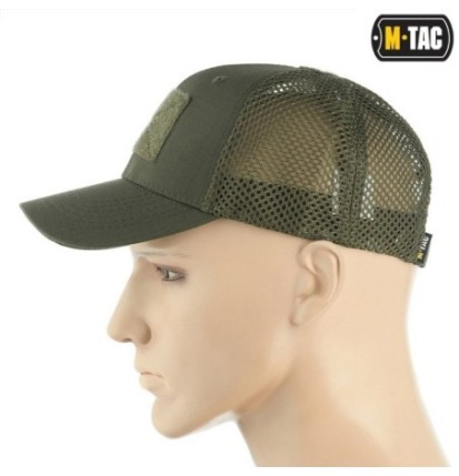 Šiltovka M-Tac Mesh Flex Ripstop Baseball Velcro - olivová, S/M