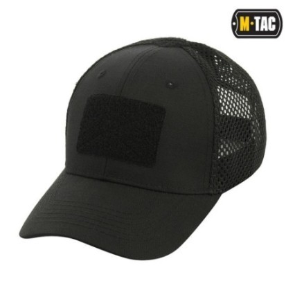 Šiltovka M-Tac Mesh Flex Ripstop Baseball Velcro - čierna, S/M