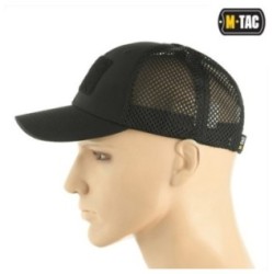 Šiltovka M-Tac Mesh Flex Ripstop Baseball Velcro - čierna, S/M